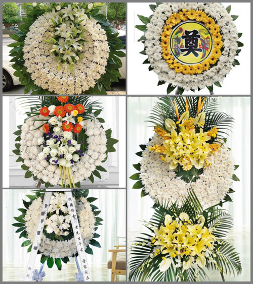 福建福州闽侯县尚干镇后村村花圈速递